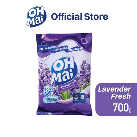 Oh Mai Laundry Powder Detergent Lavender Fresh 700g Lazada