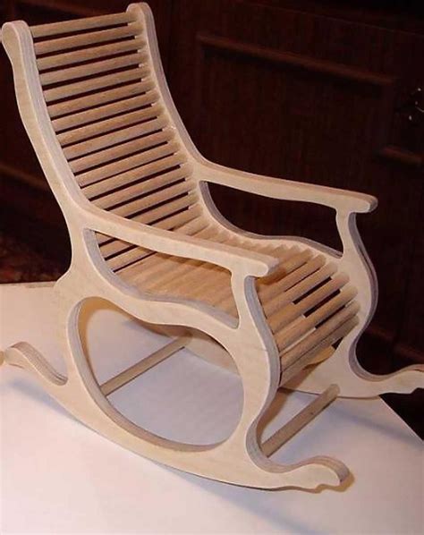 Rocking Chair Vector Plan Rocking Chair For Cnc Woodwork Diy