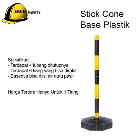 Jual Stick Cone Base Plastik Safety Traffic Barrier Shopee Indonesia