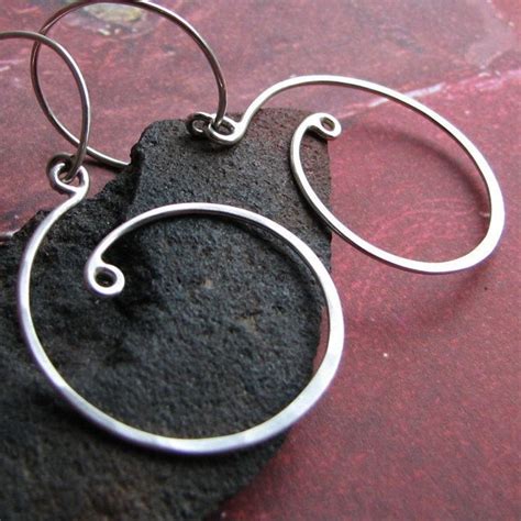 Naked Curls Sterling Silver Handcrafted Loopy Swirl Earrings Etsy