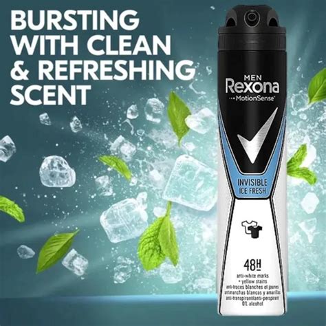 Rexona Deodorant Spray Men Invisible Ice fresh 200ml| Personal Care ...