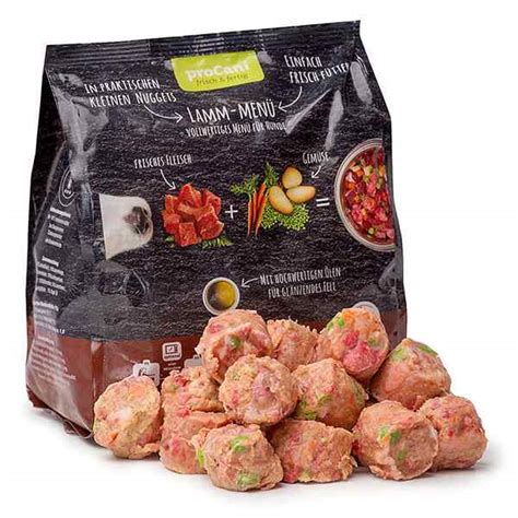 Procani Barf Lamm Hundefutter Komplettmen Nuggets