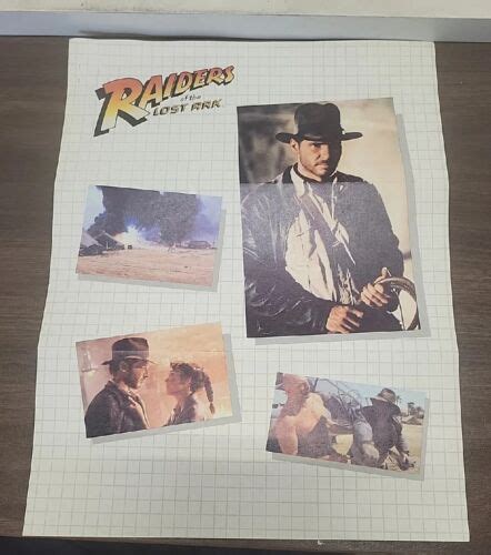 Raiders Of The Lost Ark 1981 Lucas Film 8 X 11 Foldout Promo Vtg Lobby Ad Rare Ebay