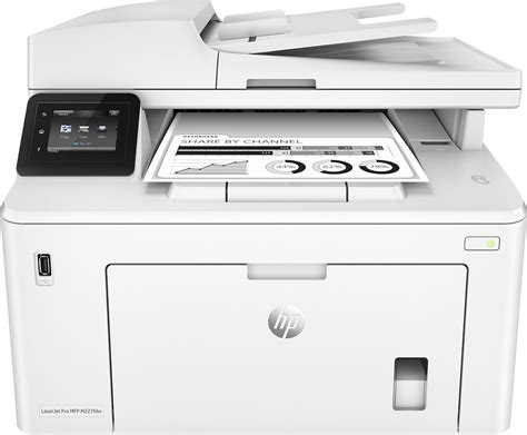 HP LaserJet Pro M227fdw Black And White All In One Laser Printer White