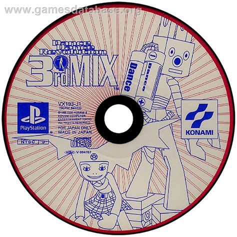 Dance Dance Revolution Rd Mix Sony Playstation Artwork Disc