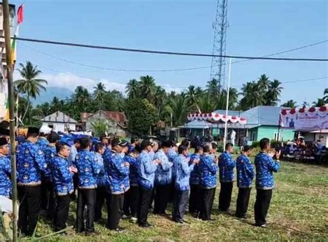 Upacara Pengibaran Dan Penurunan Bendera Hut Ke Ri Di Panyabungan