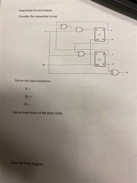 Solved Sequential Circuit Analysis Consider The Sequential Chegg