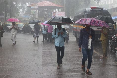 In Photos Rain Lashes Parts Of City IMD Predicts Moderate Rainfall