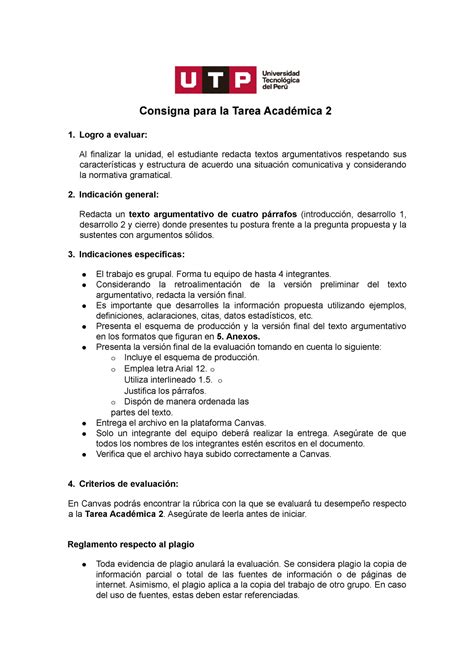 S S Tarea Acad Mica Versi N Final Consigna Para La Tarea