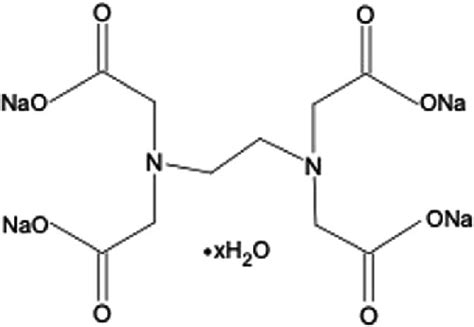 Chemical Structure Of Ethylenediaminetetraacetic Acid Tetrasodium Salt