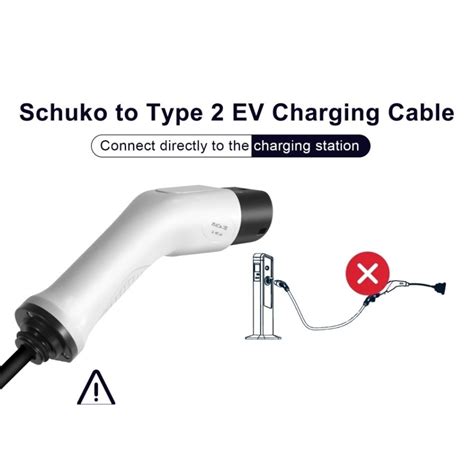 Cable Adaptador De Clavija Tipo Mennekes A Schuko Hembra A Kw