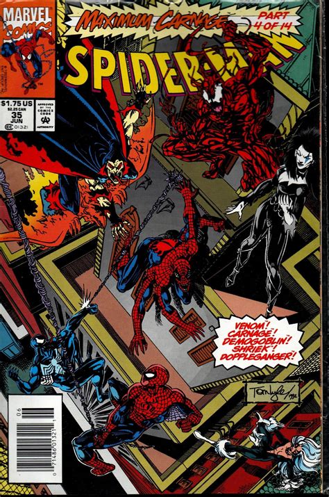 SPIDER MAN 35 JUN 1991 MAXIMUM CARNAGE PART 4 OF 14 Spiderman Comic