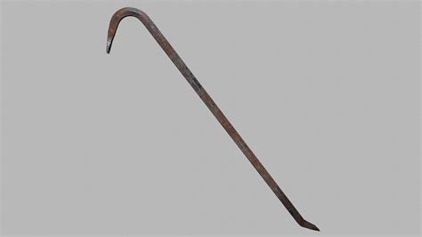 3D Model Rusty Dirty Crowbar Game Ready PBR CGTrader