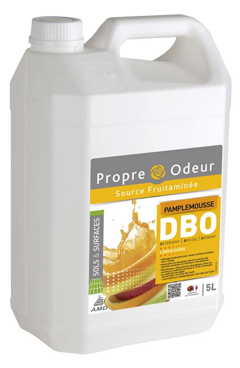 Nettoyant Surodorant Propre Odeur DBO Pamplemousse 5L Voussert