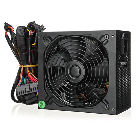 1500w power supply active pfc computer pc psu 24pin sata led cooling ...