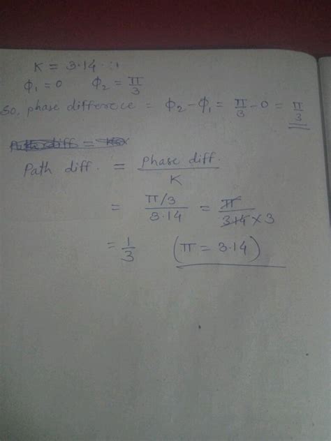 Two Progressive Waves Are Represented By Sin 2001 3 14x And Y