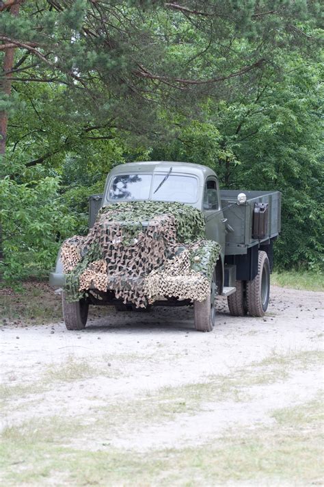 Gambar Pohon Hutan Mobil Militer Truk Kendaraan Sejarah