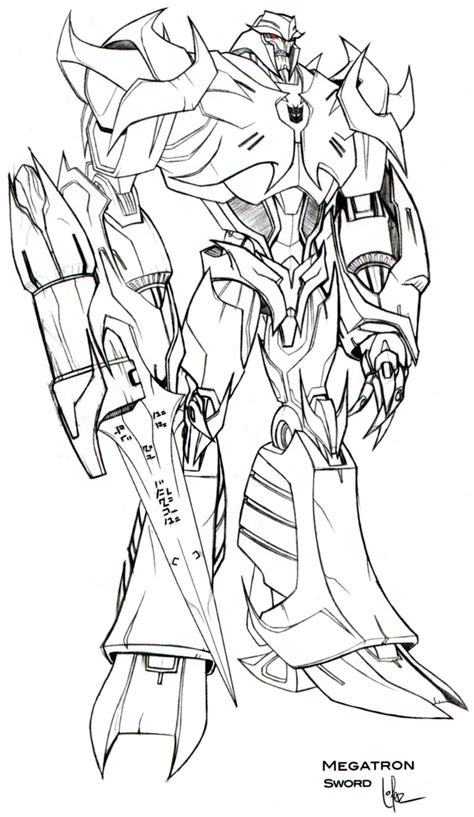 Transformers Megatron Coloring Page