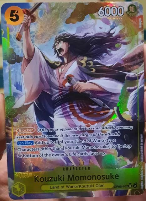 ONE PIECE WINGS Of The Captain Kouzuki Momonosuke SR Alt Art OP06 107