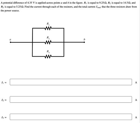 Solved A Potential Difference Of V Is Applied Across Chegg