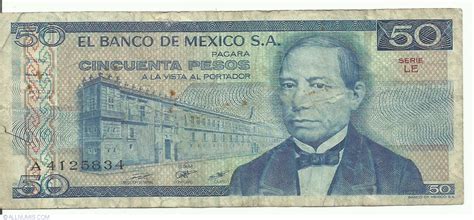 50 Pesos 1981 27 I Serie Le 1981 Issue 50 Pesos Mexico