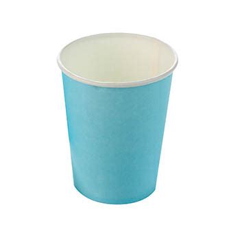 Copo De Papel Liso Azul Claro 250ml 10 Unidades Alegra Festa