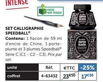 Promo Set Calligraphie Speedball Chez Le G Ant Des Beaux Arts