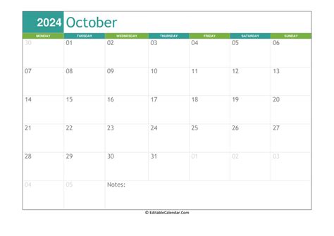 Free Printable Calendar 2024 Monthly October 2024 Ranee Casandra