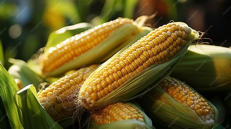 premium ai image corn pods   corn plant corn field  agriculture