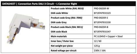 Powergear Circuit Led Track Light Connector Pro D Sera