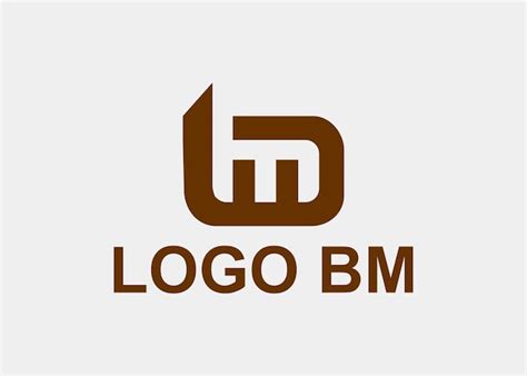 Premium Vector LOGO BM LETTER COMPANY NAME