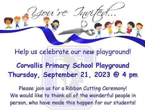 Join Us At The Primary School Playground Ribbon Cutting Ceremony