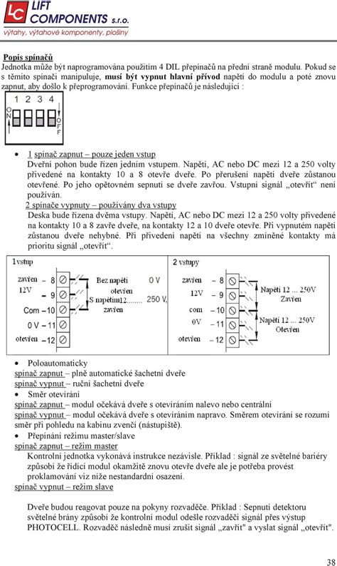 Kabinové dve e ídící jednotka VVVF4 PDF Free Download