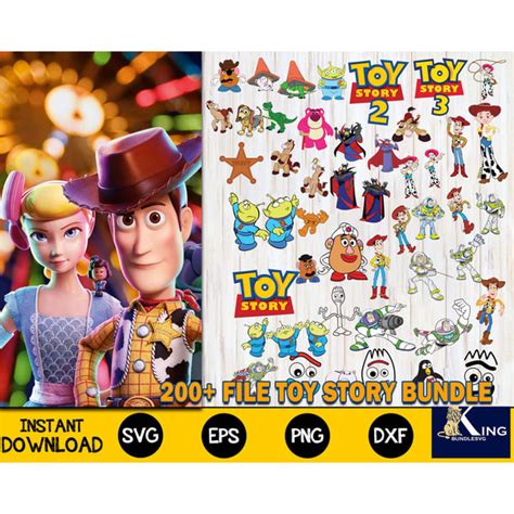 200 File Toy Story Bundle Svg Digital Download Inspire Uplift