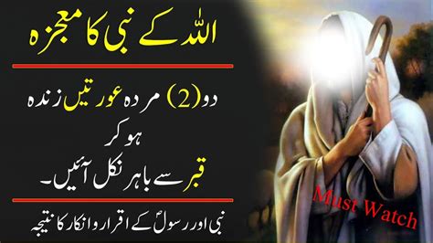 Hazrat Essa Ka Mojza Do Murda Auraten Zinda Ho Ke Qabar Se Bahar