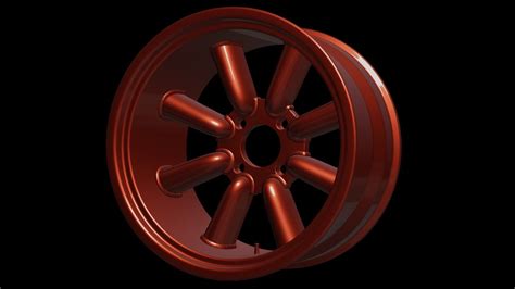 Rs Watanabe 8 Spoke Rim 3d Model Cgtrader