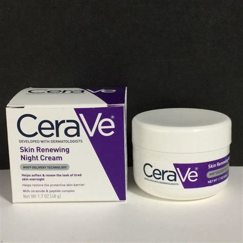 Cerave Skin Renewing Night Cream Helps Soften And Renew The Look Of Tired Skin Beauty