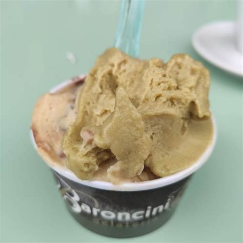 Gelateria Baroncini Firenze Italy Coppetta Con Pistacchio E Nocciolina