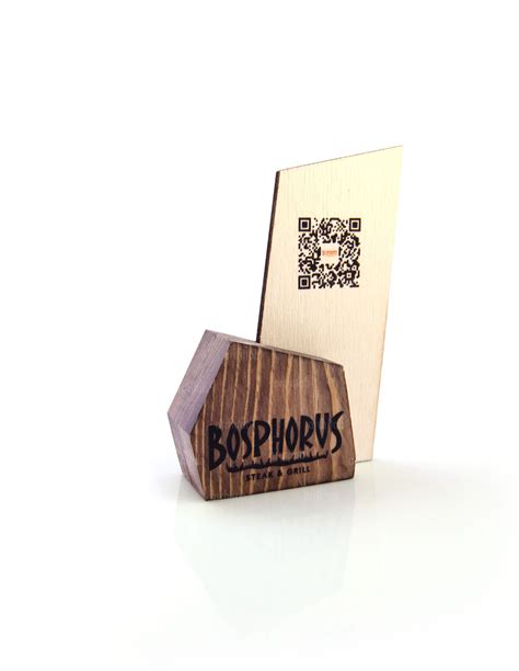 Wooden Qr Code Menu Holder Architab