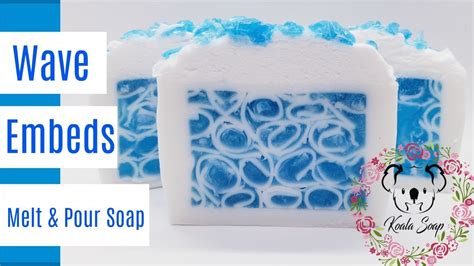 Wave Embed Soap Tutorial Using Melt And Pour Soap And Silicone Mold Youtube