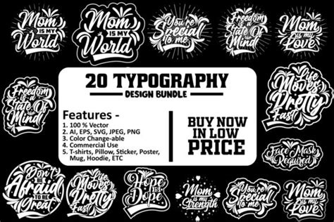 Typography Design Bundle Bundle · Creative Fabrica