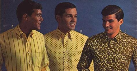 Vintage Mens Shirts Of The 1960s The Swinging Sixties Introduced A New Palette Of Colors And