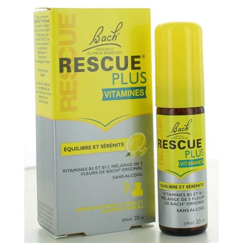 Rescue Plus Spray Fleurs De Bach 20ml Univers Pharmacie