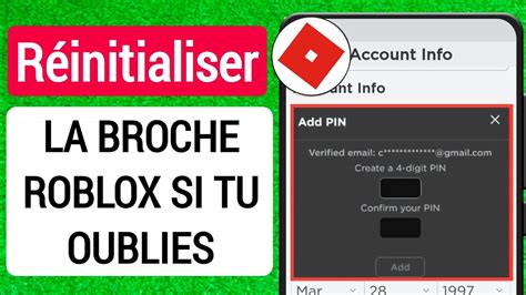 Comment réinitialiser le code PIN du compte Roblox si vous l avez