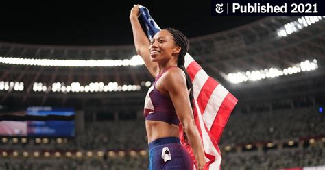 Allyson Felix Has Joy, and a Tenth Olympic Medal. - The New York Times