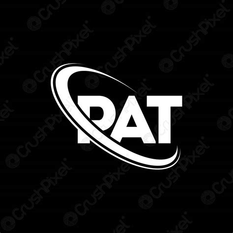 pat logo pat letter pat letter logo design initials pat stock