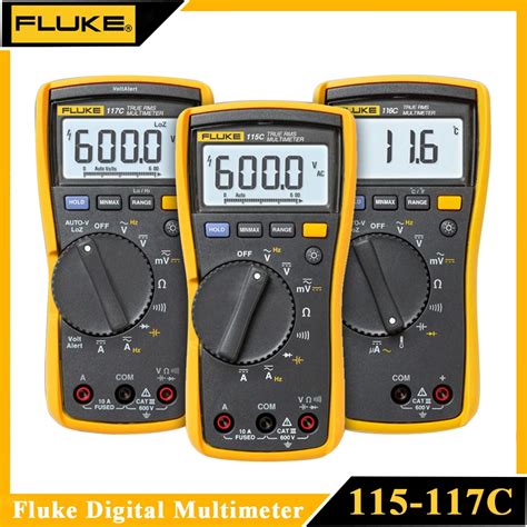 Fluke 115 C Digital Multimeter True Rms Fluke 117 C Tester Profession