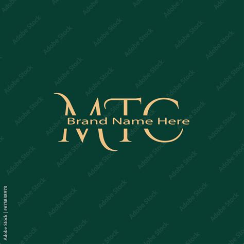 MTC Letter Initial Logo Design Template Vector Illustration.Alphabet letters Initials Monogram ...