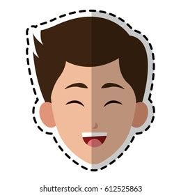 Happy Man Cartoon Icon Image Stock Vector Royalty Free 612292373