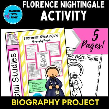 Florence Nightingale Biography Research Project Activity by Teaching With Renee